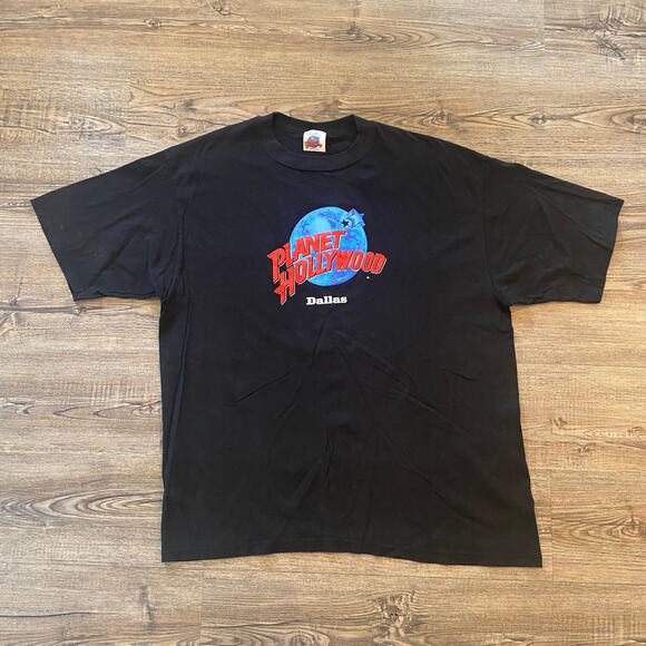 Planet Hollywood Other - Planet Hollywood Dallas Men's size XXL Black 90s Short Sleeve T-Shirt Graphic